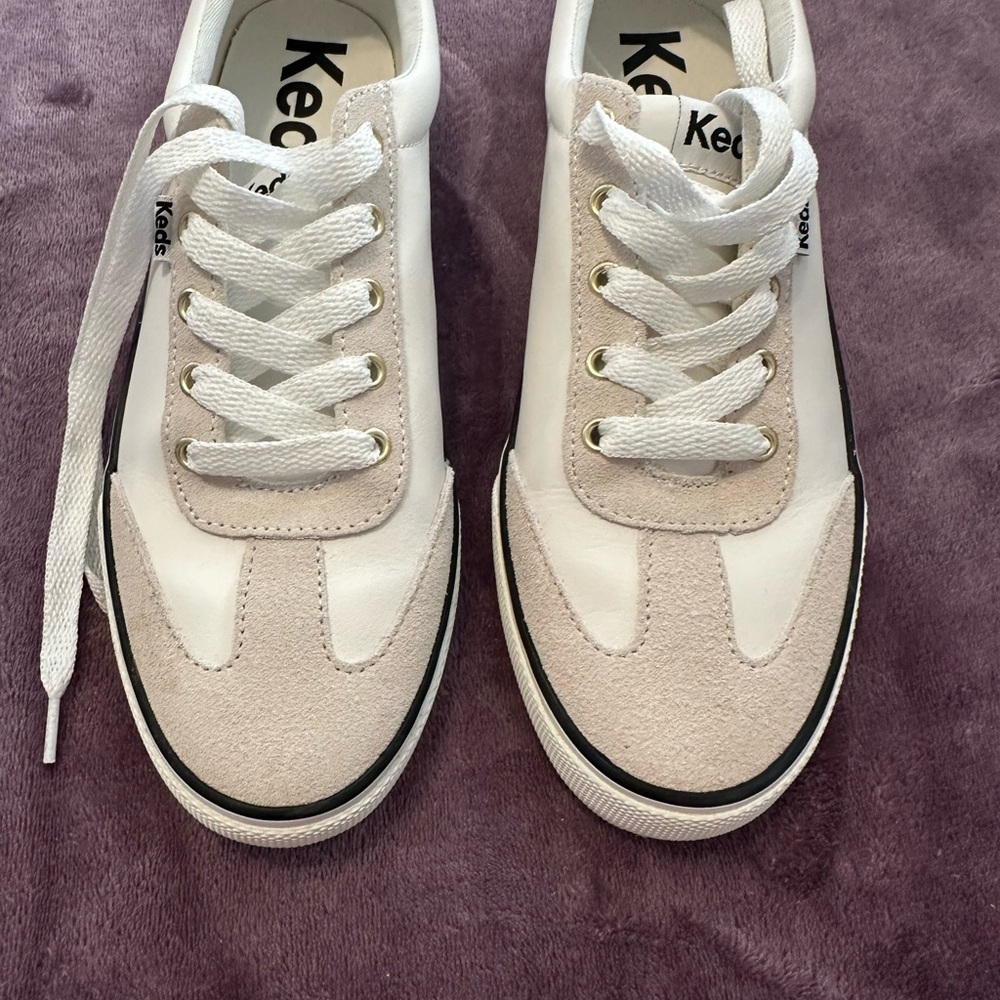 Keds Snow White and Cream Sneakers